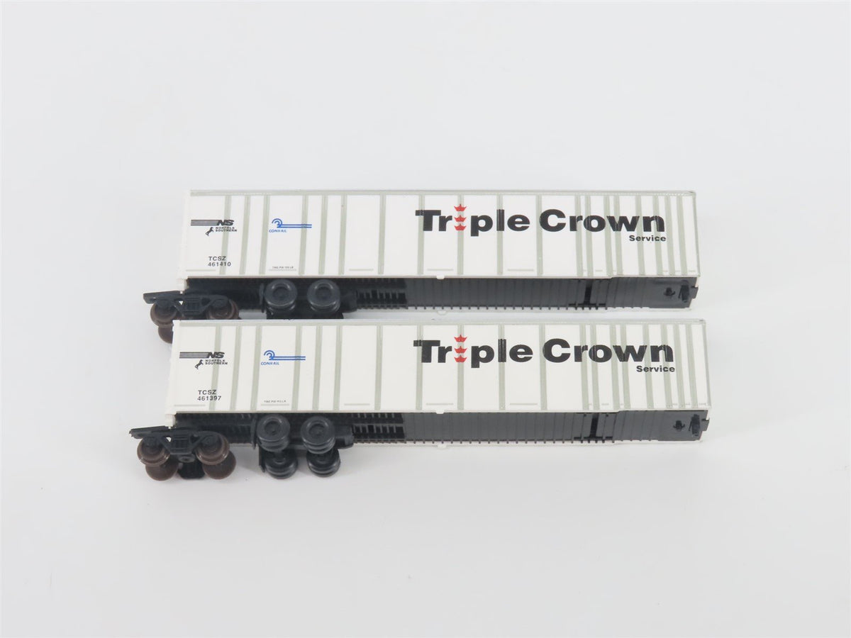N Deluxe Innovations 180200 Triple Crown &quot;Large Logo&quot; RoadRailer Trailer 10-Pack