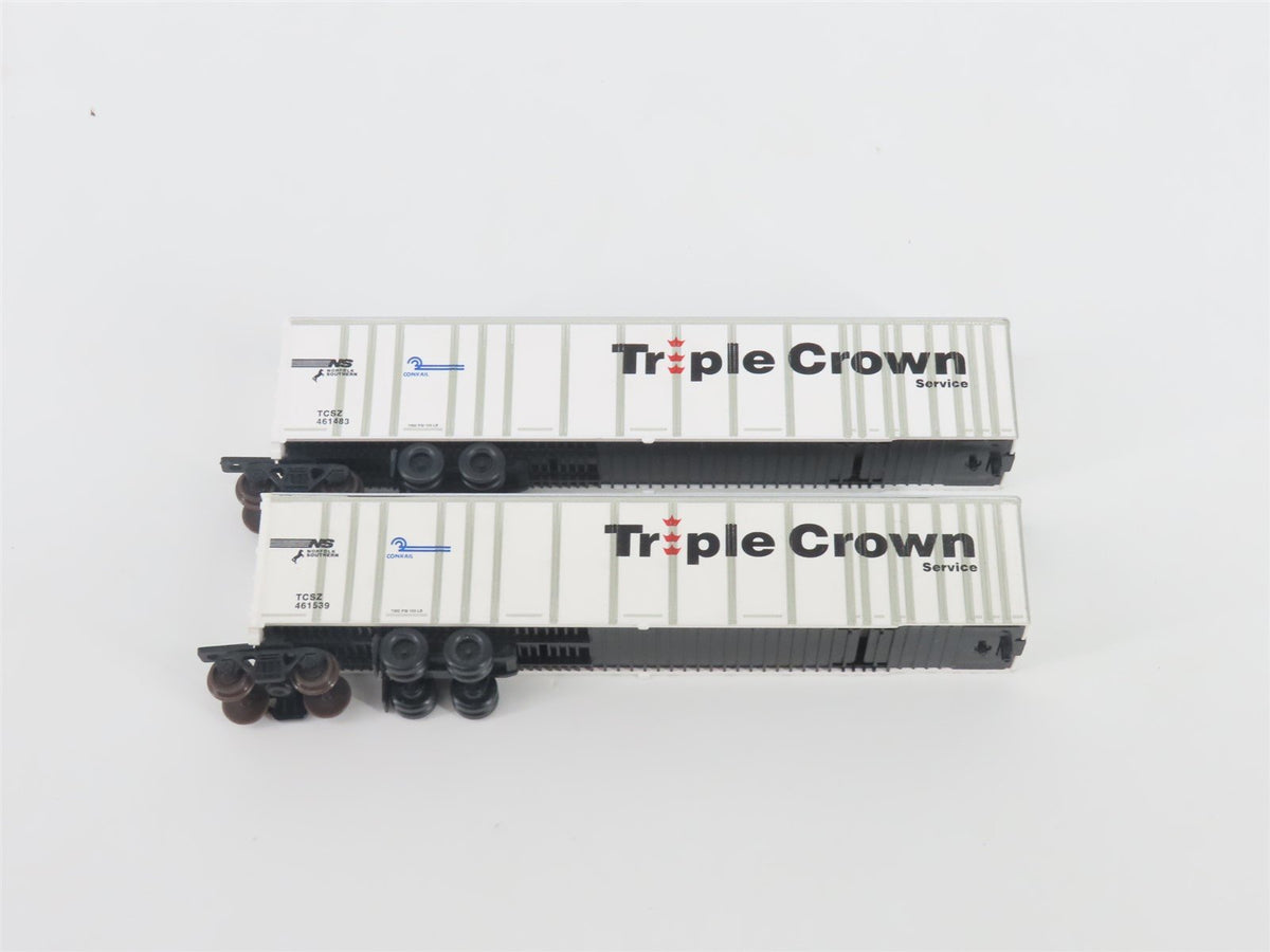 N Deluxe Innovations 180200 Triple Crown &quot;Large Logo&quot; RoadRailer Trailer 10-Pack