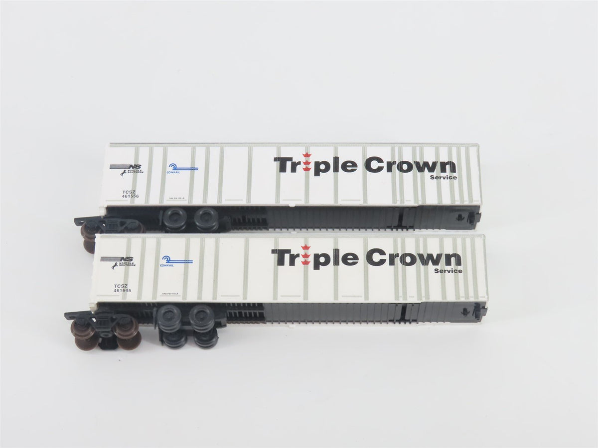 N Deluxe Innovations 180200 Triple Crown &quot;Large Logo&quot; RoadRailer Trailer 10-Pack