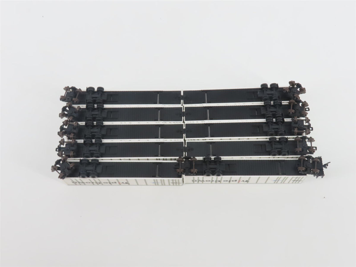 N Deluxe Innovations 180200 Triple Crown &quot;Large Logo&quot; RoadRailer Trailer 10-Pack