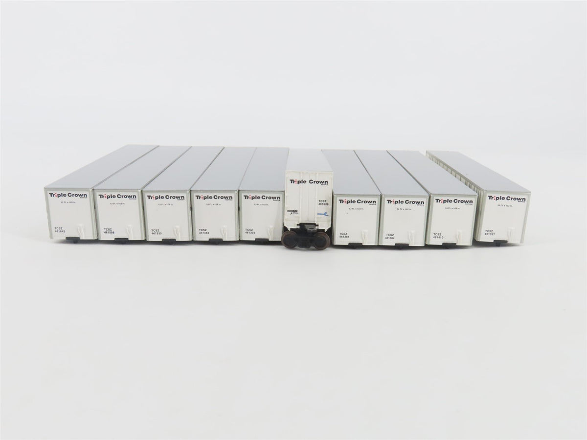 N Deluxe Innovations 180200 Triple Crown &quot;Large Logo&quot; RoadRailer Trailer 10-Pack