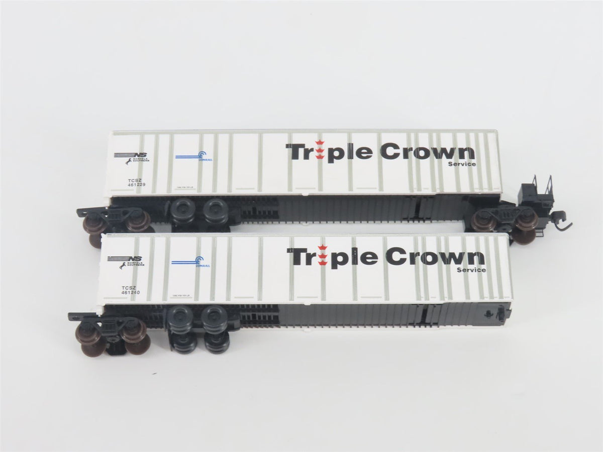 N Deluxe Innovations 180210 Triple Crown &quot;Large Logo&quot; RoadRailer Trailer 10-Pack