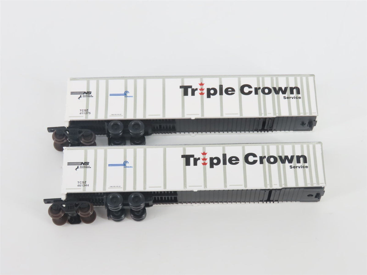 N Deluxe Innovations 180210 Triple Crown &quot;Large Logo&quot; RoadRailer Trailer 10-Pack