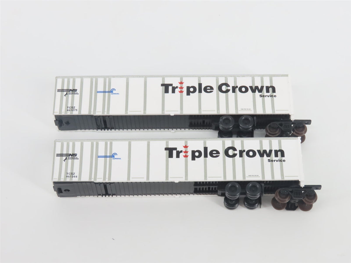 N Deluxe Innovations 180210 Triple Crown &quot;Large Logo&quot; RoadRailer Trailer 10-Pack