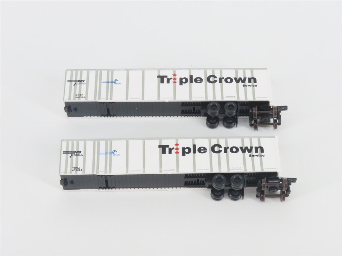 N Deluxe Innovations 180210 Triple Crown &quot;Large Logo&quot; RoadRailer Trailer 10-Pack