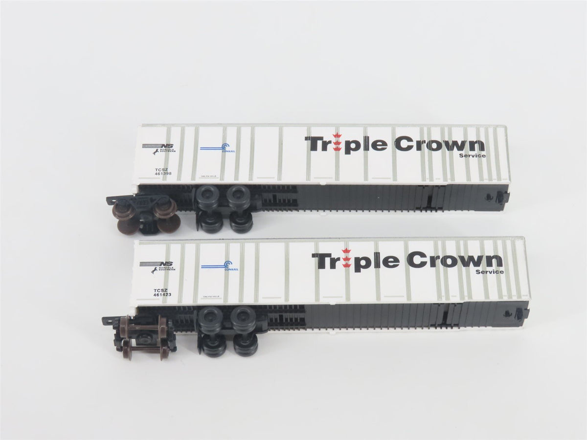 N Deluxe Innovations 180210 Triple Crown &quot;Large Logo&quot; RoadRailer Trailer 10-Pack