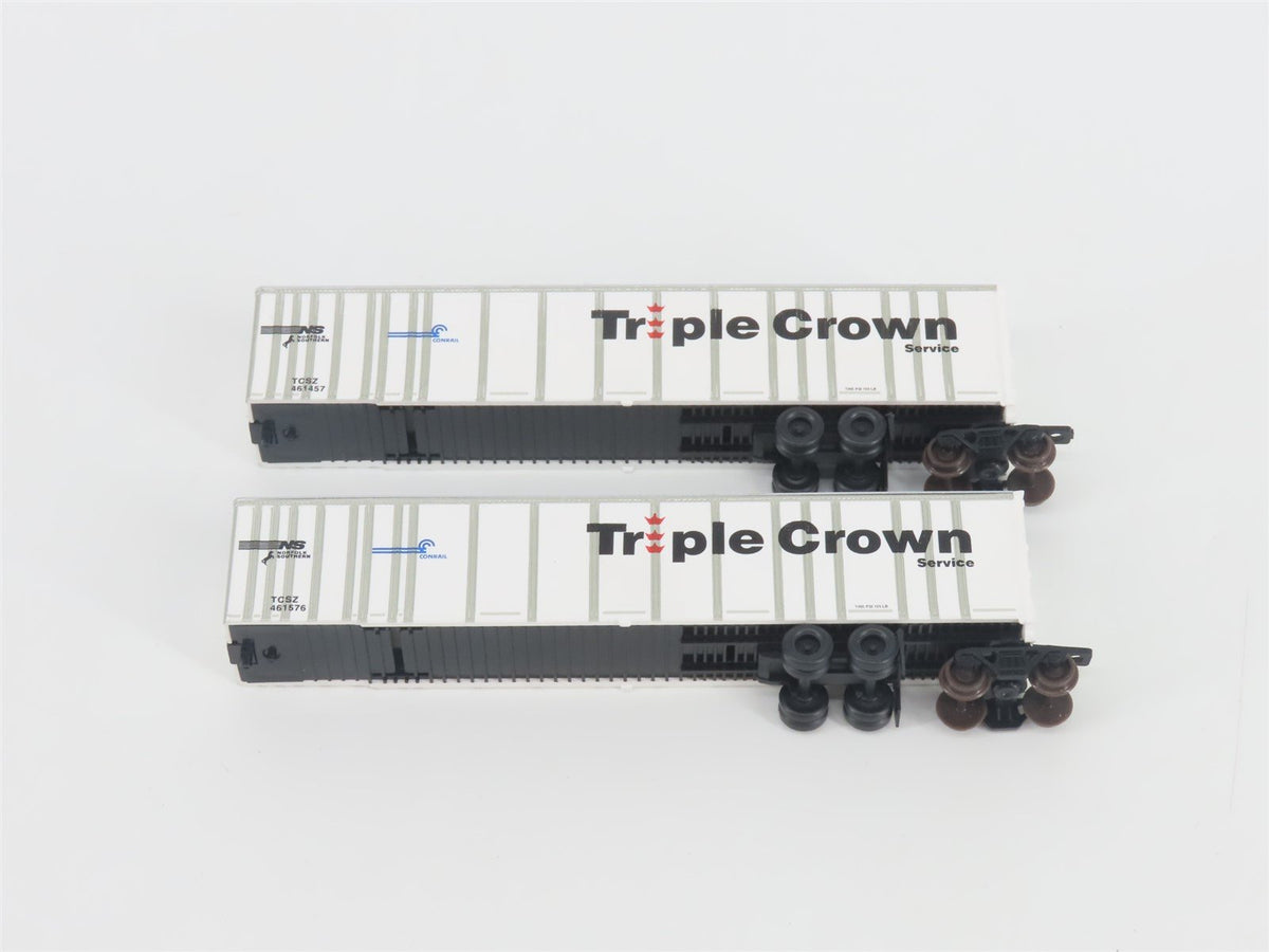 N Deluxe Innovations 180210 Triple Crown &quot;Large Logo&quot; RoadRailer Trailer 10-Pack
