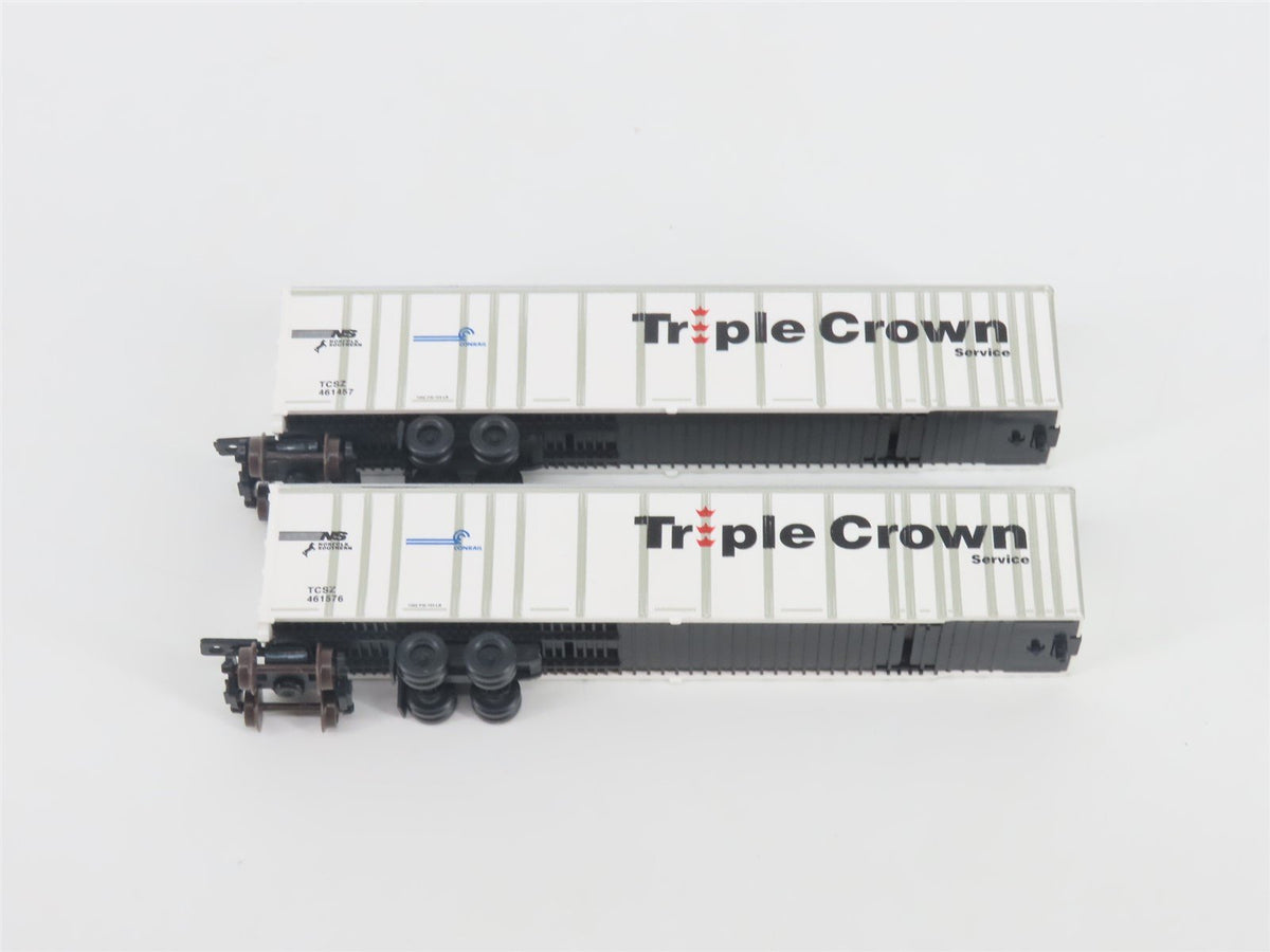 N Deluxe Innovations 180210 Triple Crown &quot;Large Logo&quot; RoadRailer Trailer 10-Pack