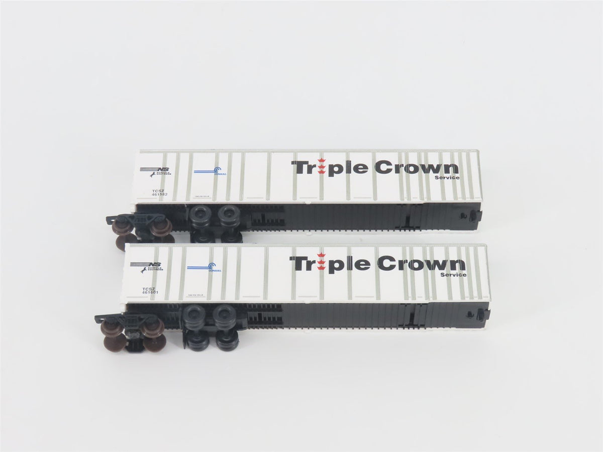 N Deluxe Innovations 180210 Triple Crown &quot;Large Logo&quot; RoadRailer Trailer 10-Pack