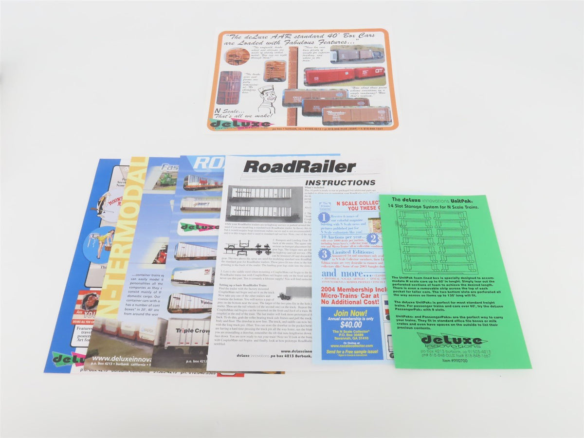 N Deluxe Innovations 180210 Triple Crown &quot;Large Logo&quot; RoadRailer Trailer 10-Pack