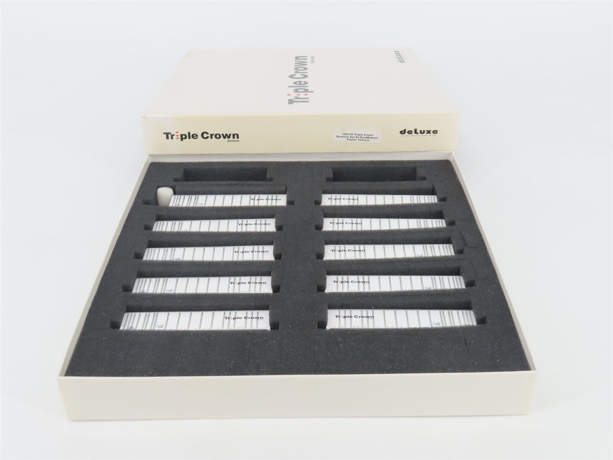 N Deluxe Innovations 180130 Triple Crown Services RoadRailer Trailer 10-Pack