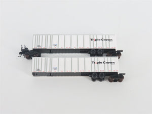 N Deluxe Innovations 180130 Triple Crown Services RoadRailer Trailer 10-Pack