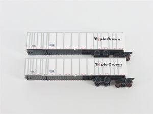N Deluxe Innovations 180130 Triple Crown Services RoadRailer Trailer 10-Pack