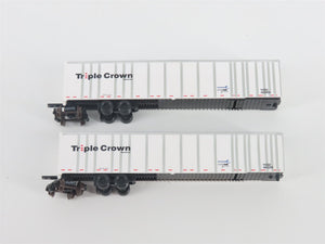 N Deluxe Innovations 180130 Triple Crown Services RoadRailer Trailer 10-Pack