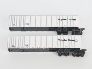 N Deluxe Innovations 180130 Triple Crown Services RoadRailer Trailer 10-Pack