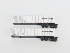 N Deluxe Innovations 180130 Triple Crown Services RoadRailer Trailer 10-Pack