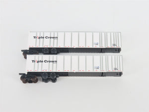 N Deluxe Innovations 180130 Triple Crown Services RoadRailer Trailer 10-Pack