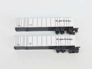 N Deluxe Innovations 180130 Triple Crown Services RoadRailer Trailer 10-Pack