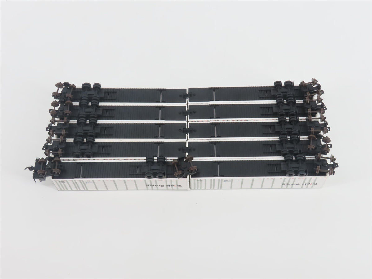 N Deluxe Innovations 180130 Triple Crown Services RoadRailer Trailer 10-Pack