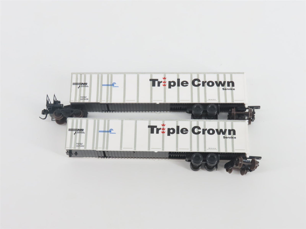 N Deluxe Innovations 180200 Triple Crown &quot;Large Logo&quot; RoadRailer Trailer 10-Pack