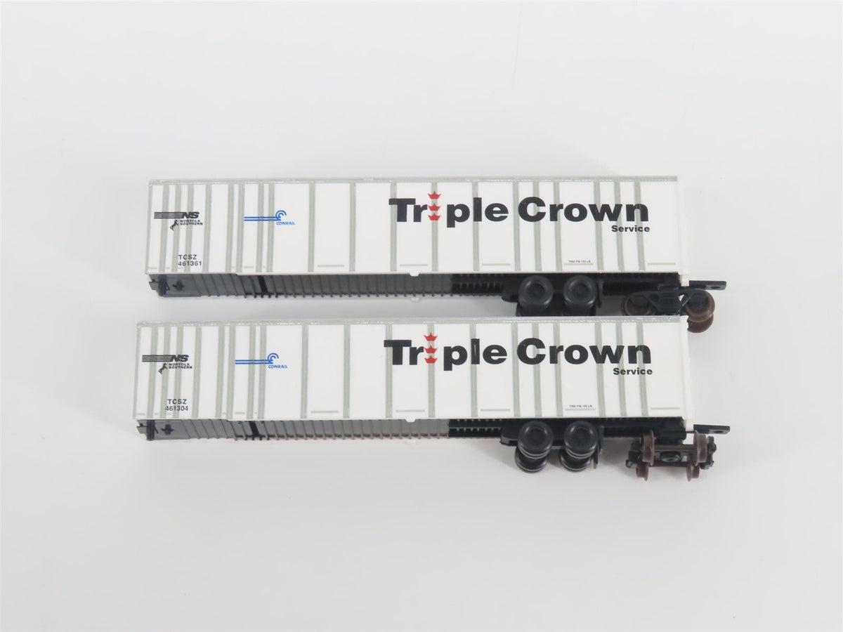 N Deluxe Innovations 180200 Triple Crown &quot;Large Logo&quot; RoadRailer Trailer 10-Pack