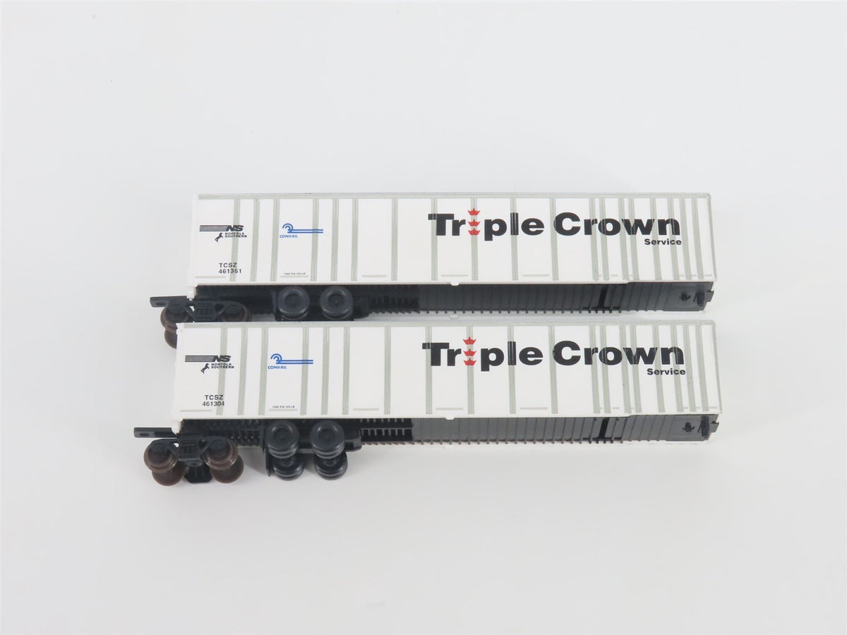 N Deluxe Innovations 180200 Triple Crown &quot;Large Logo&quot; RoadRailer Trailer 10-Pack