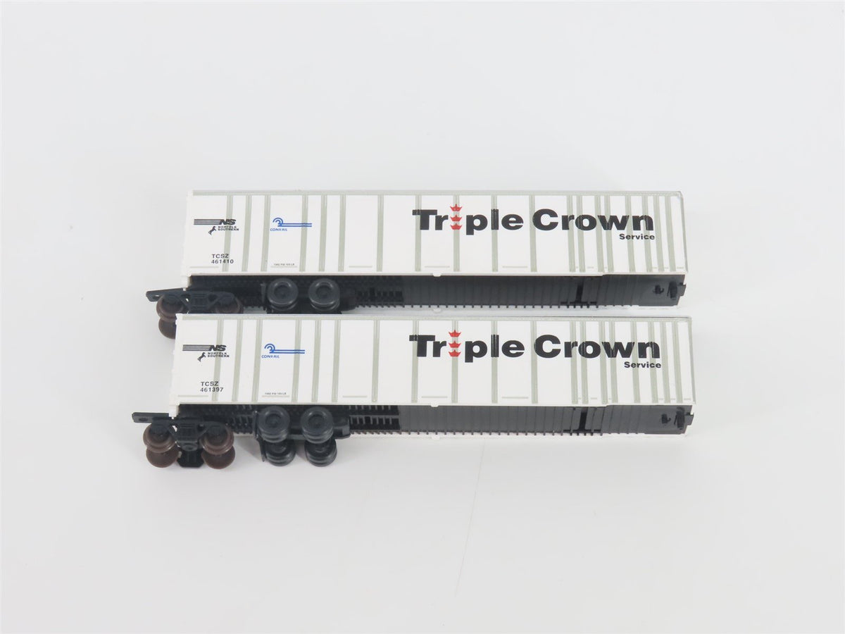 N Deluxe Innovations 180200 Triple Crown &quot;Large Logo&quot; RoadRailer Trailer 10-Pack