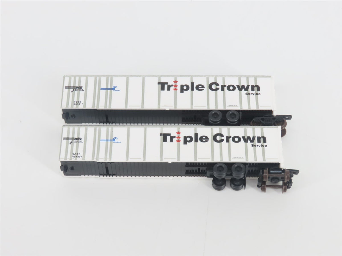N Deluxe Innovations 180200 Triple Crown &quot;Large Logo&quot; RoadRailer Trailer 10-Pack