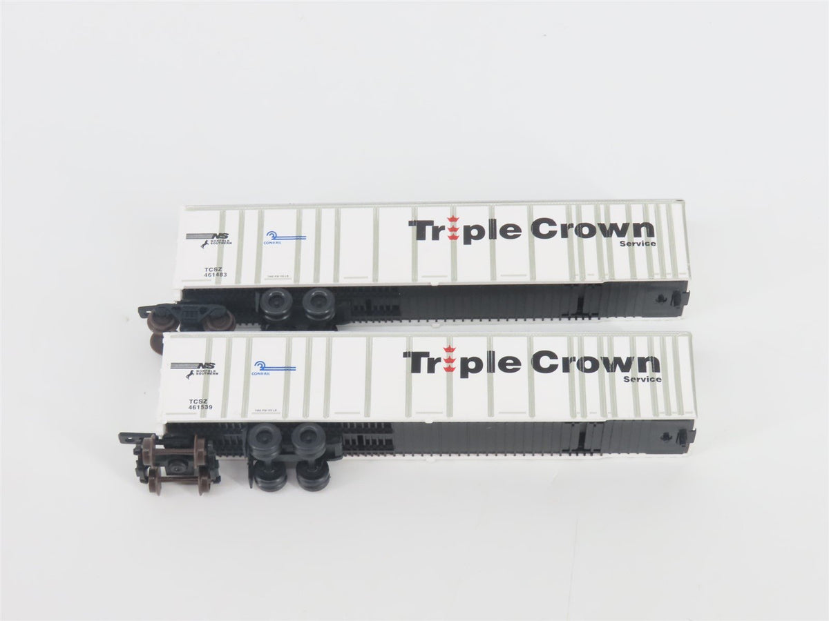 N Deluxe Innovations 180200 Triple Crown &quot;Large Logo&quot; RoadRailer Trailer 10-Pack