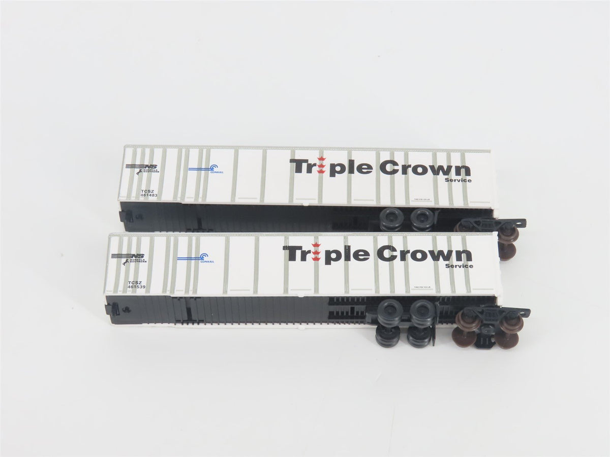 N Deluxe Innovations 180200 Triple Crown &quot;Large Logo&quot; RoadRailer Trailer 10-Pack