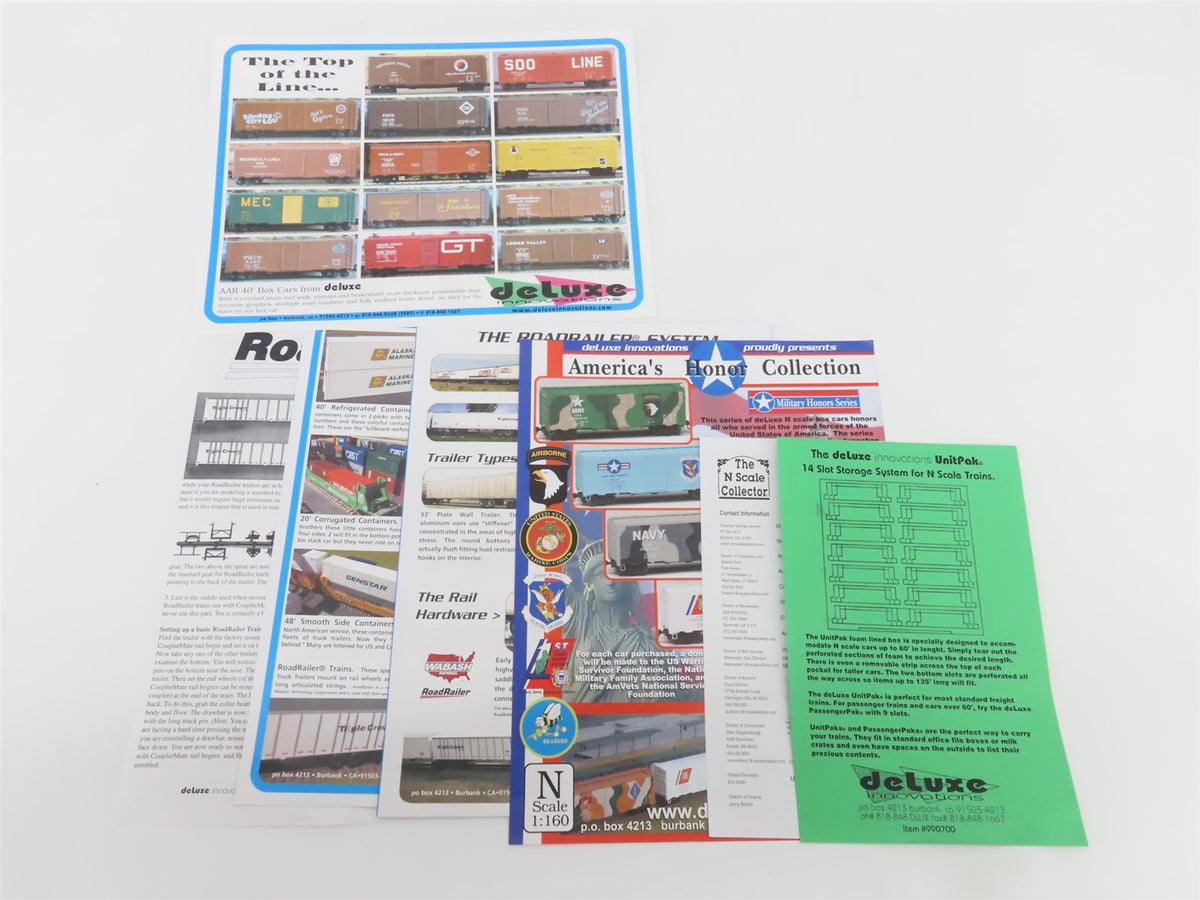 N Deluxe Innovations 180200 Triple Crown &quot;Large Logo&quot; RoadRailer Trailer 10-Pack