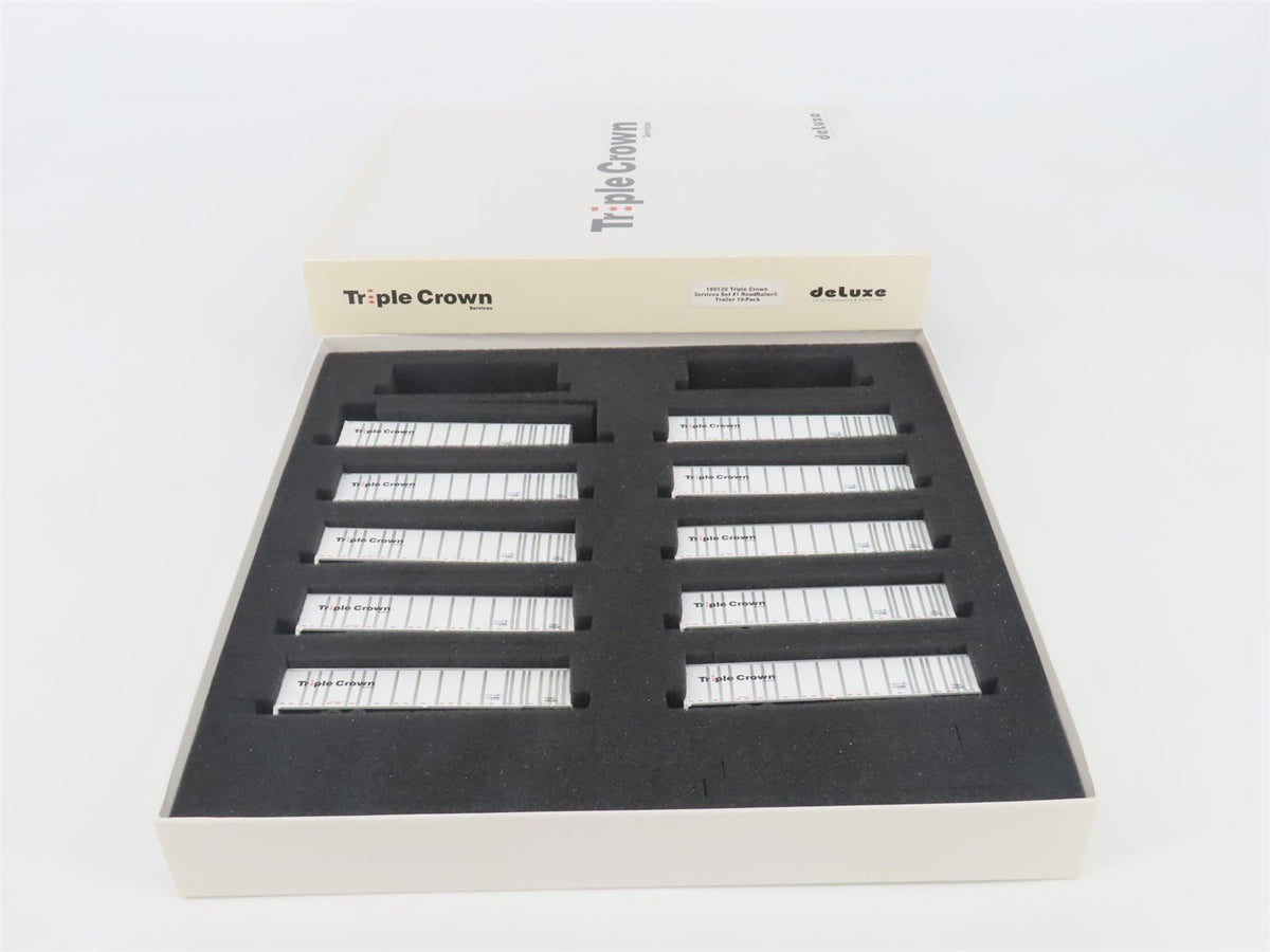 N Deluxe Innovations 180120 Triple Crown Services RoadRailer Trailer 10-Pack