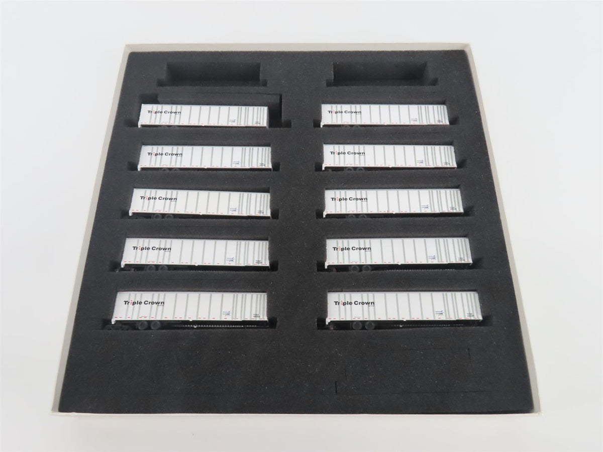 N Deluxe Innovations 180120 Triple Crown Services RoadRailer Trailer 10-Pack