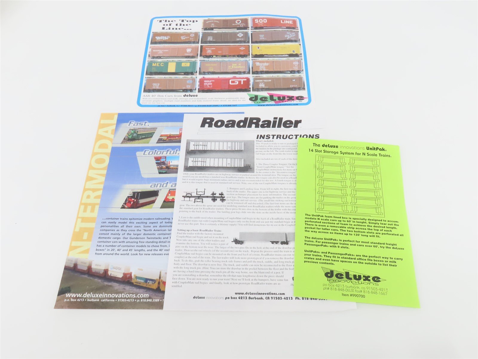 N Deluxe Innovations 180120 Triple Crown Services RoadRailer Trailer 10-Pack