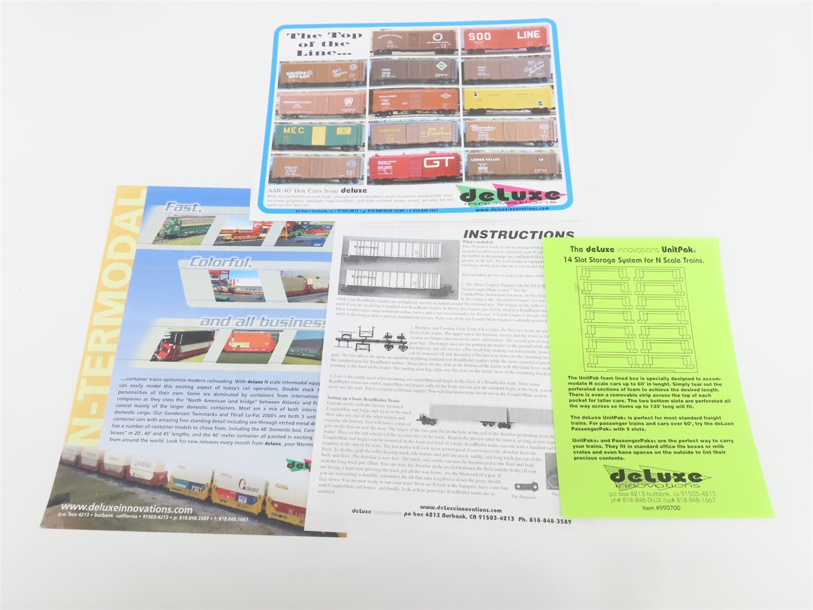 N Deluxe Innovations 180130 Triple Crown Services RoadRailer Trailer 10-Pack