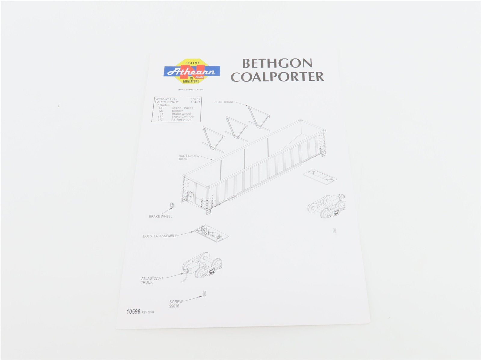 N Athearn 10462 AEPX American Electric Power Services BethGon Coalporter 5-Pack