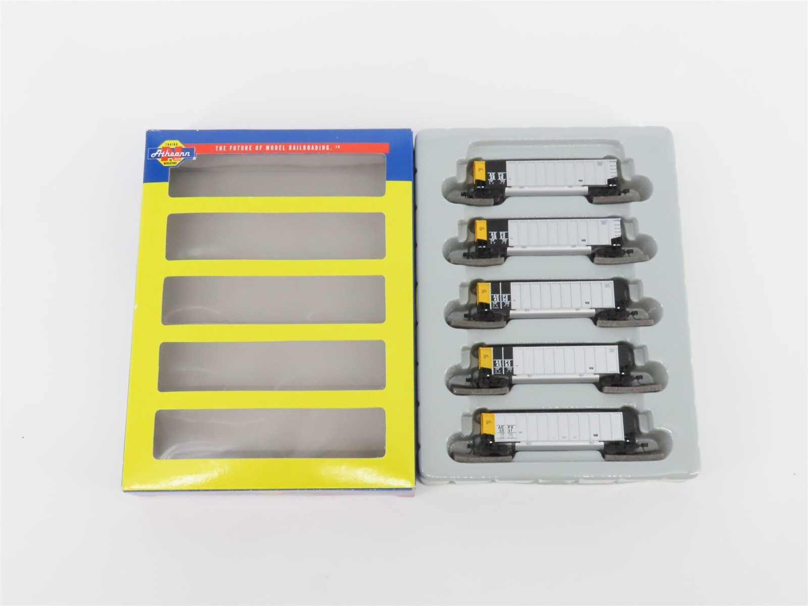 N Athearn 10461 AEPX American Electric Power Services BethGon Coalporter 5-Pack