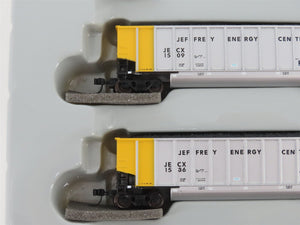 N Scale Athearn 10464 JECX Jeffrey Energy Center BethGon Coalporter 5-Pack