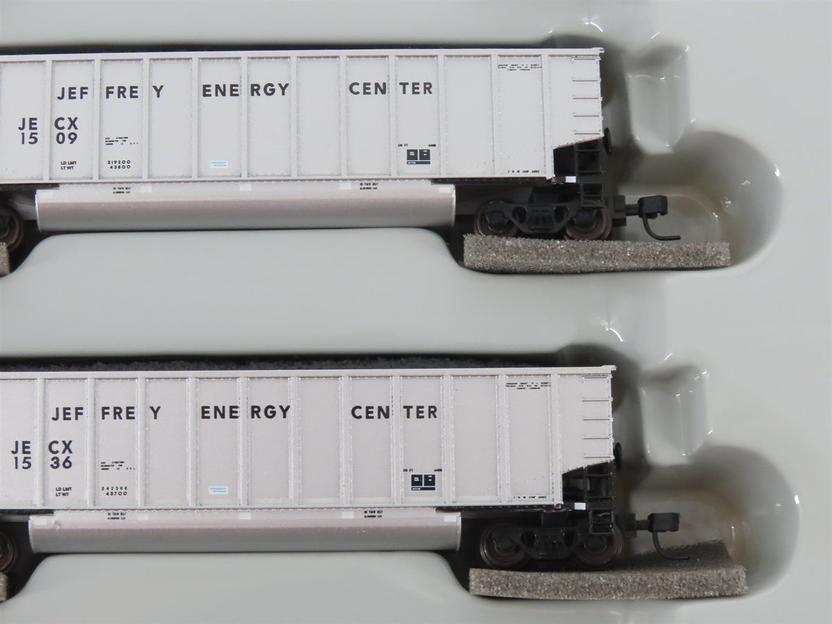 N Scale Athearn 10464 JECX Jeffrey Energy Center BethGon Coalporter 5-Pack