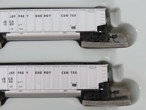 N Scale Athearn 10464 JECX Jeffrey Energy Center BethGon Coalporter 5-Pack