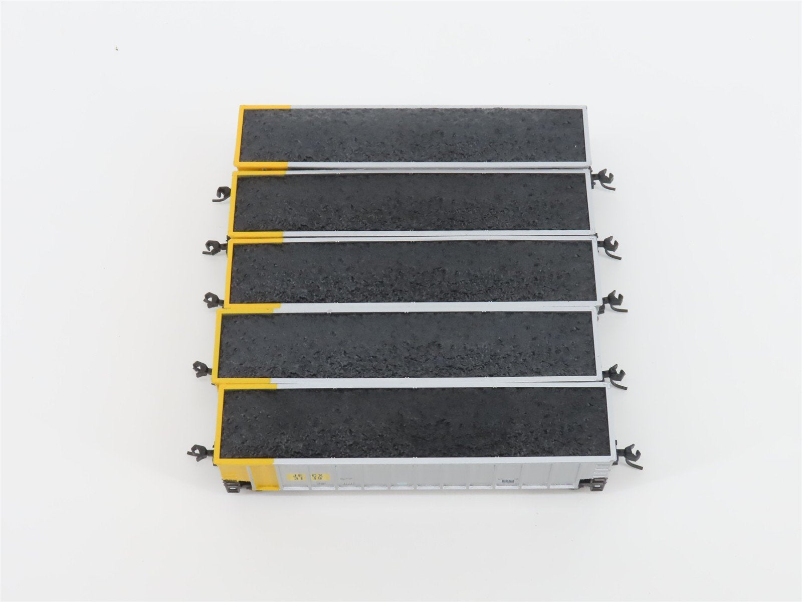 N Scale Athearn 10464 JECX Jeffrey Energy Center BethGon Coalporter 5-Pack