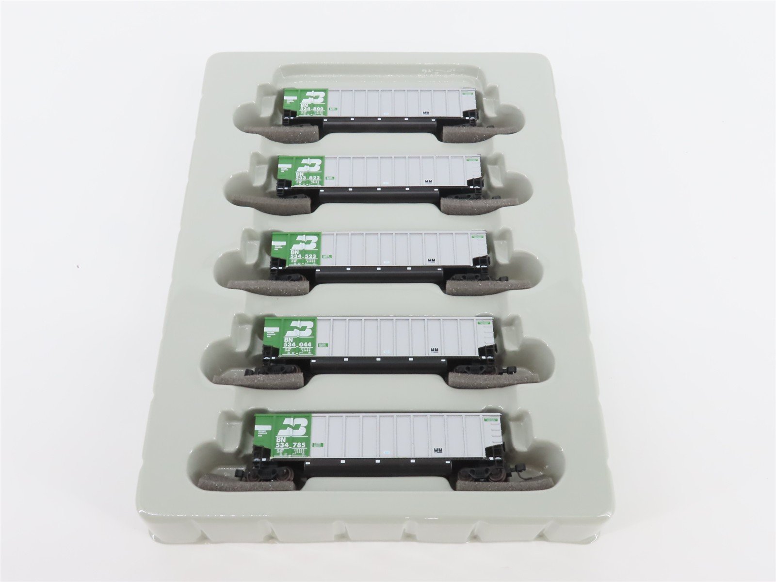 N Scale Athearn 10452 BN Burlington Northern BethGon Coalporter w/ Load 5-Pack