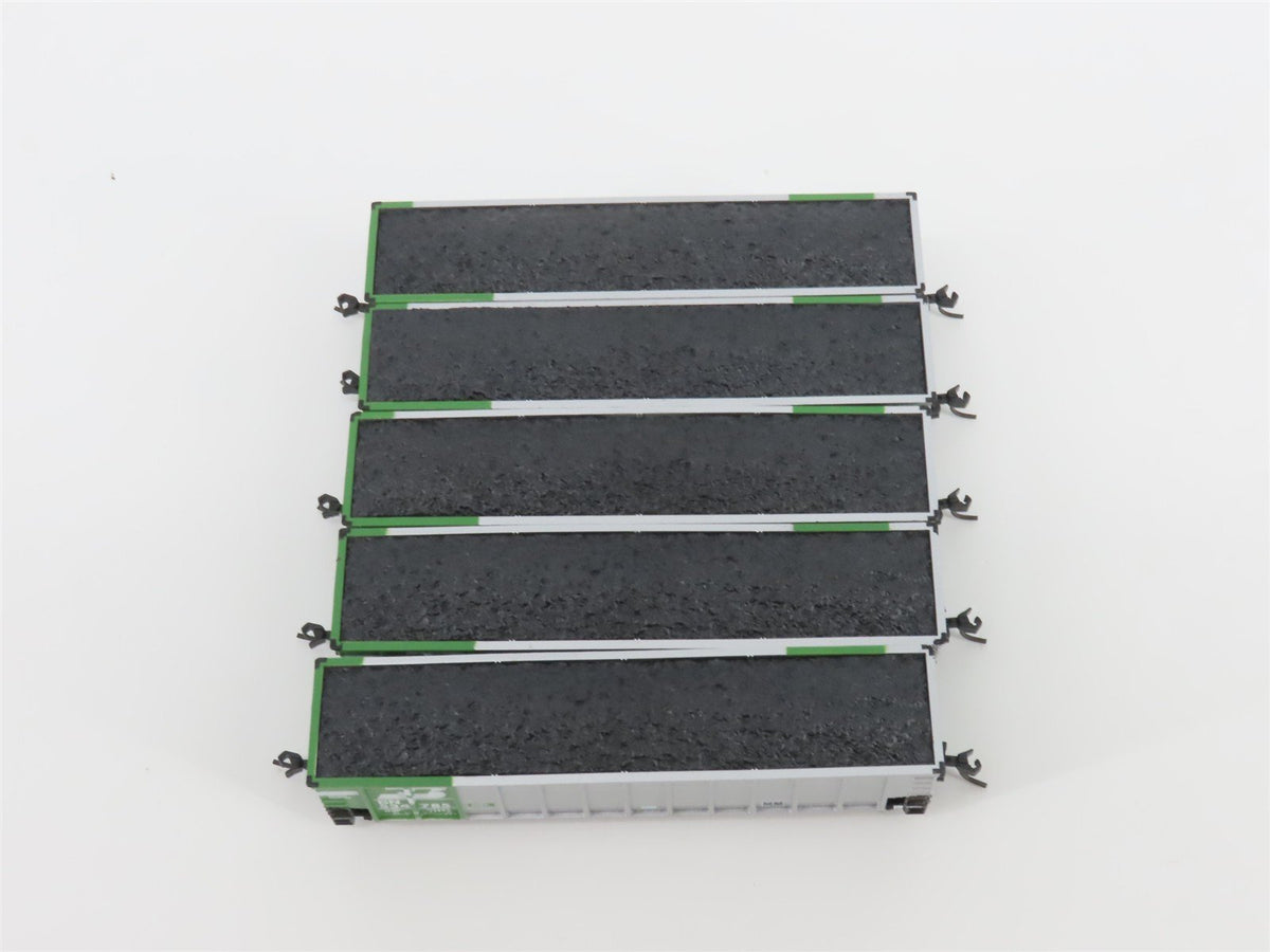 N Scale Athearn 10452 BN Burlington Northern BethGon Coalporter w/ Load 5-Pack