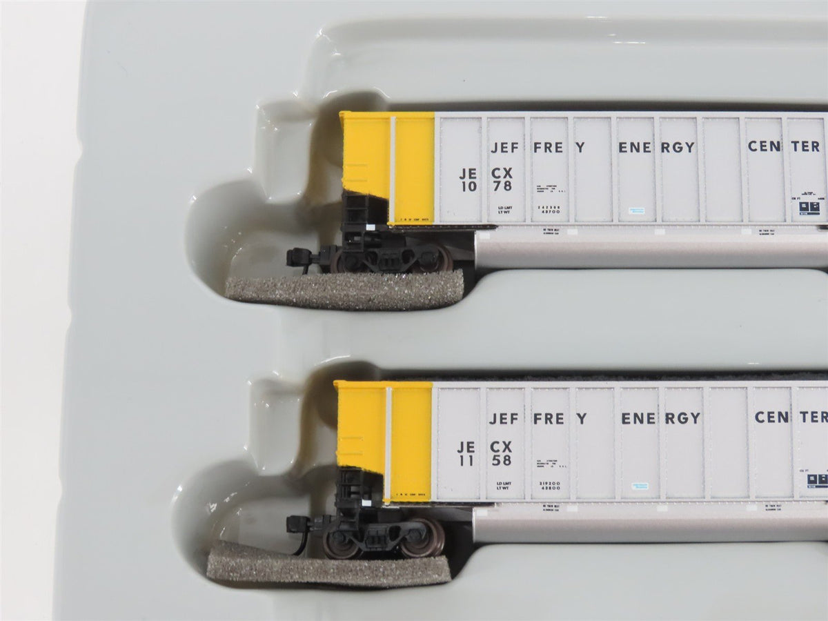 N Scale Athearn 10463 JECX Jeffrey Energy Center BethGon Coalporter 5-Pack