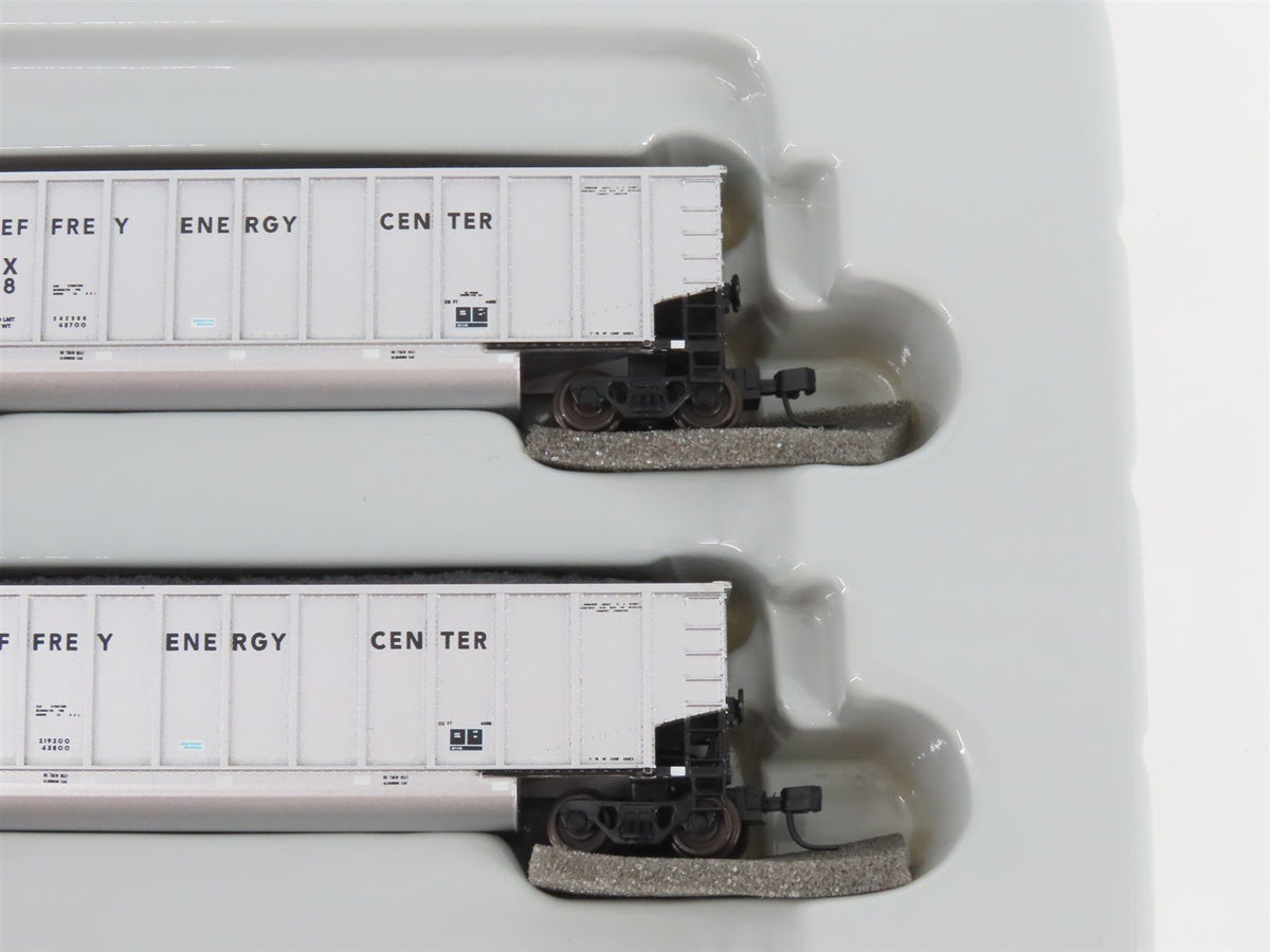 N Scale Athearn 10463 JECX Jeffrey Energy Center BethGon Coalporter 5-Pack