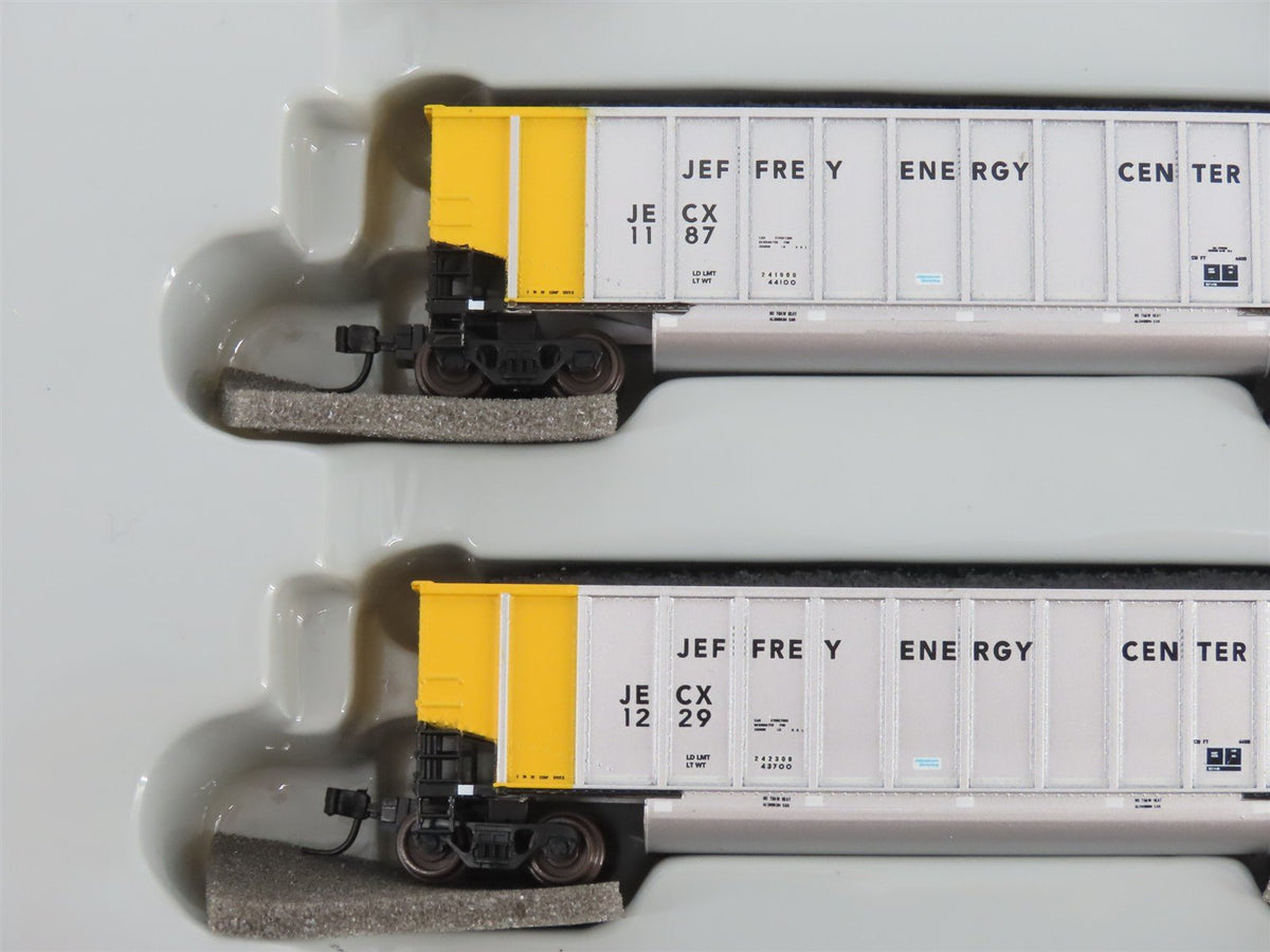 N Scale Athearn 10463 JECX Jeffrey Energy Center BethGon Coalporter 5-Pack