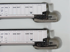 N Scale Athearn 10463 JECX Jeffrey Energy Center BethGon Coalporter 5-Pack