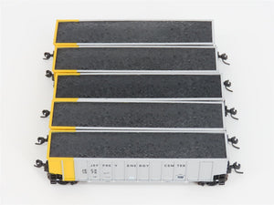 N Scale Athearn 10463 JECX Jeffrey Energy Center BethGon Coalporter 5-Pack