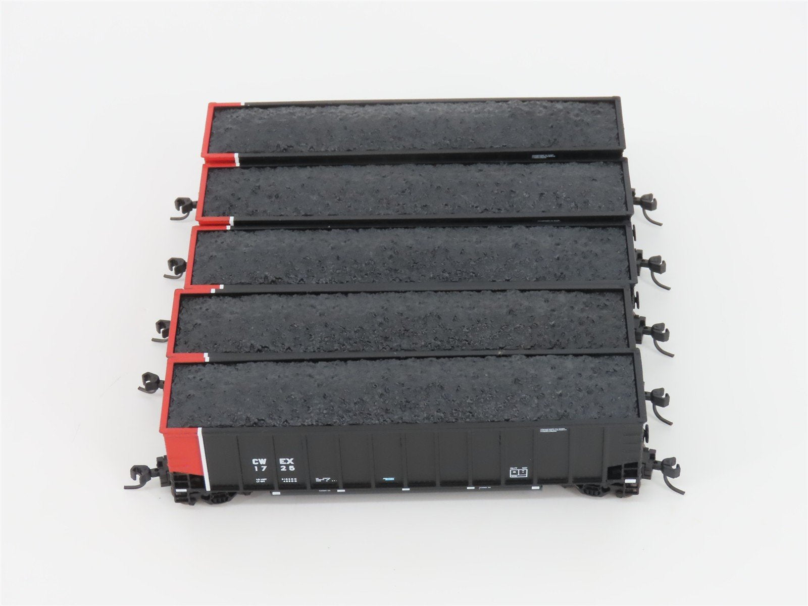 N Scale Athearn 10468 CWEX Commonwealth Edison BethGon Coalporter w/ Load 5-Pack