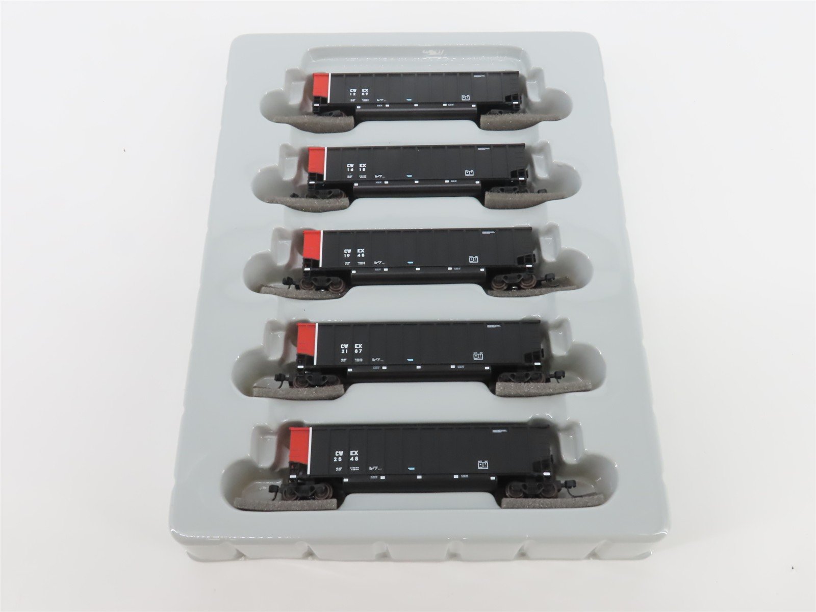 N Scale Athearn 10467 CWEX Commonwealth Edison BethGon Coalporter w/ Load 5-Pack